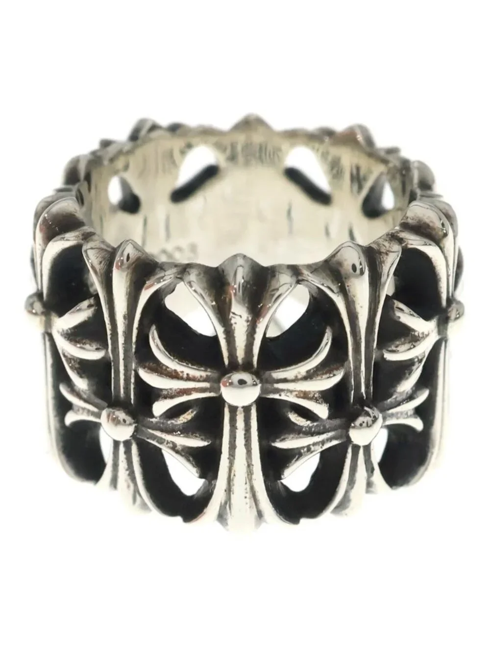 Chrome Hearts Cemetery Cross Silver Ring